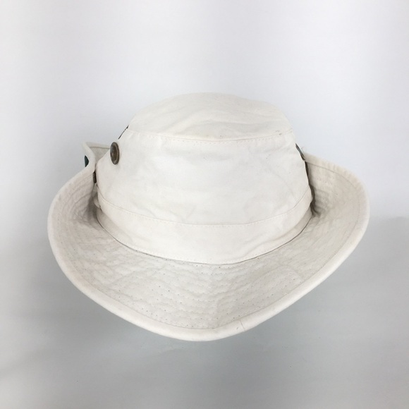 Tilley Hat Men’s Cotton Canvas Sun Hat Neutral Tan Safari Hiking Fishing Camping - Picture 7 of 13